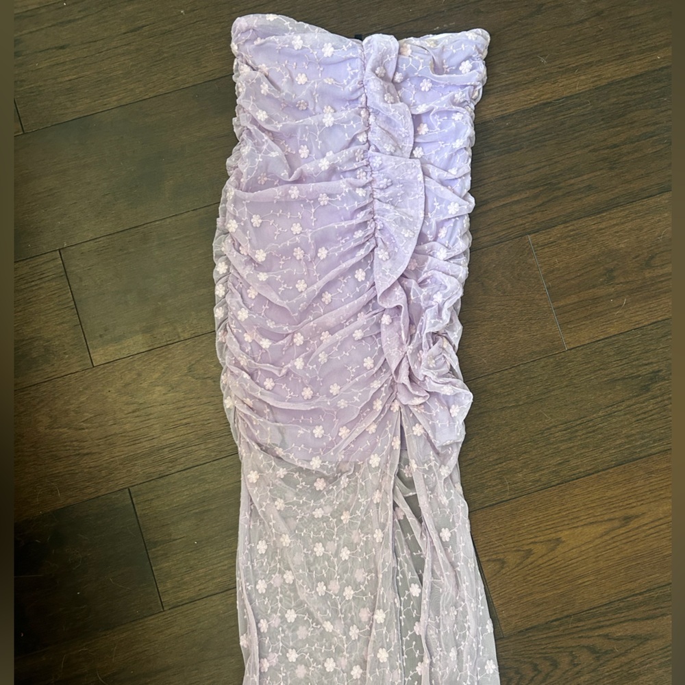 MAJORELLE Lilac Sheer dress